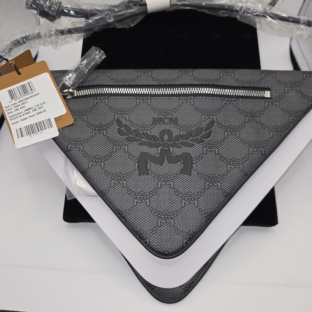 MCM Black Triangle Crossbody Bag